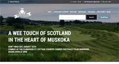 Desktop Screenshot of muskokahighlands.com