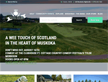 Tablet Screenshot of muskokahighlands.com